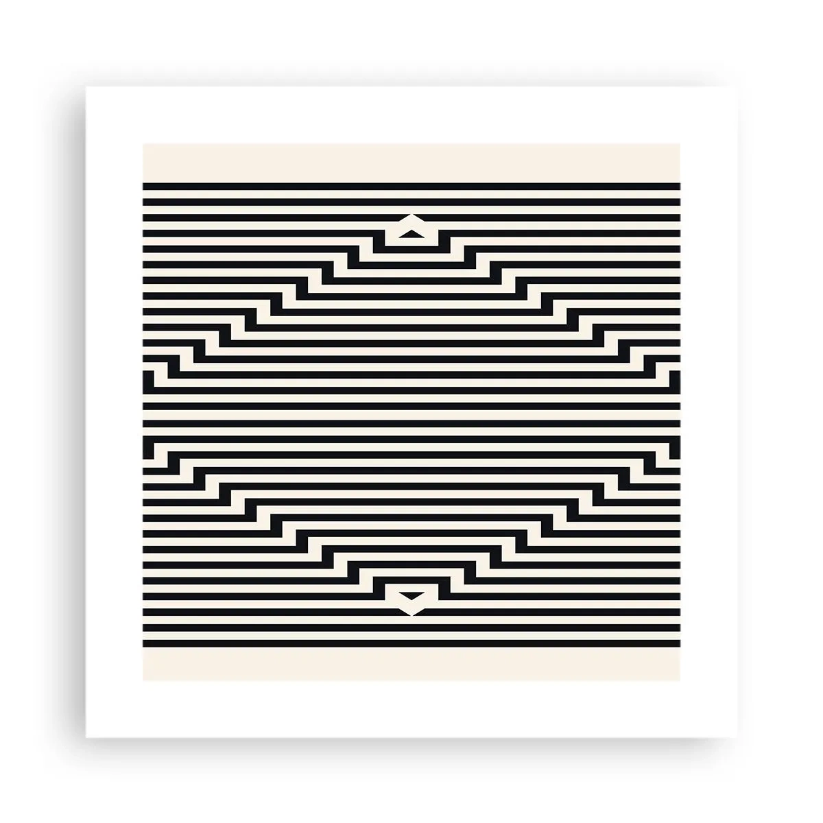 Póster - Ilusión geométrica - 40x40 cm