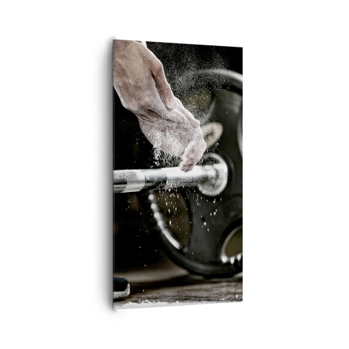 Cuadro sobre lienzo - Impresión de Imagen - ¡Reto aceptado! - 65x120 cm