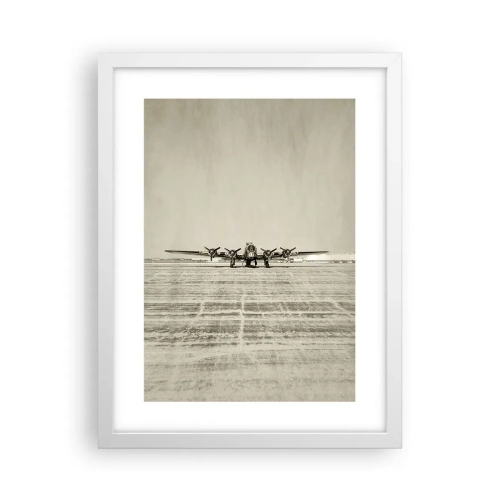 Póster en marco blanco - Como siempre, preparado - 30x40 cm