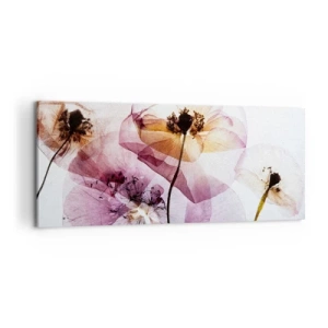 Cuadro sobre lienzo - Impresión de Imagen - Cuerpo de flor - 100x40 cm