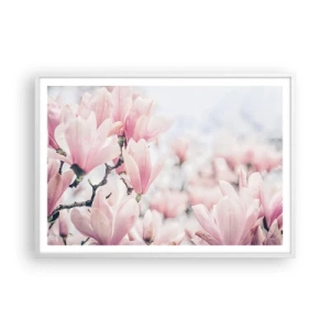 Póster en marco blanco - La perfección de la sutileza - 100x70 cm