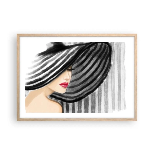 Póster en marco roble claro - ¿Dónde puedo encontrarte? - 70x50 cm