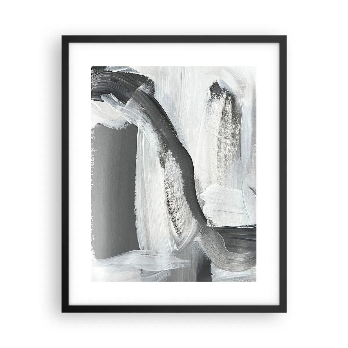 Póster en marco negro - Con movimientos decididos - 40x50 cm