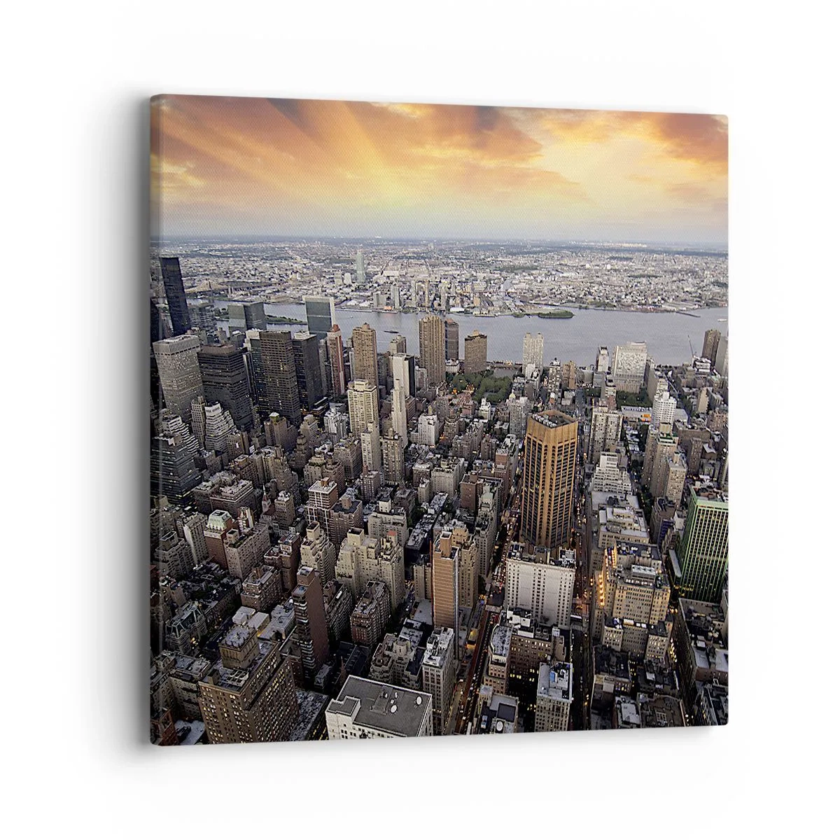 Cuadro sobre lienzo - Impresión de Imagen - El corazón palpitante de nuestro tiempo - 40x40 cm