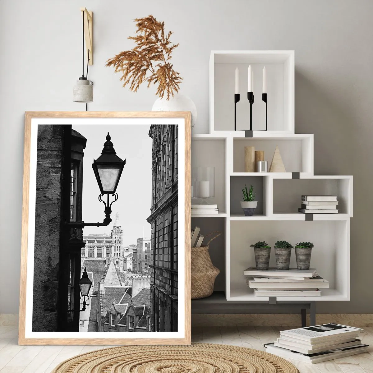 Póster en marco roble claro - Un cuento de Edimburgo - 50x70 cm