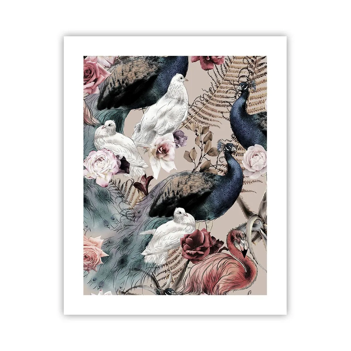 Póster - En un jardín de palacio - 40x50 cm