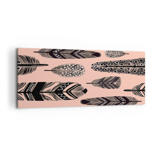 Cuadro sobre lienzo - Impresión de Imagen - Una colección india - 100x40 cm