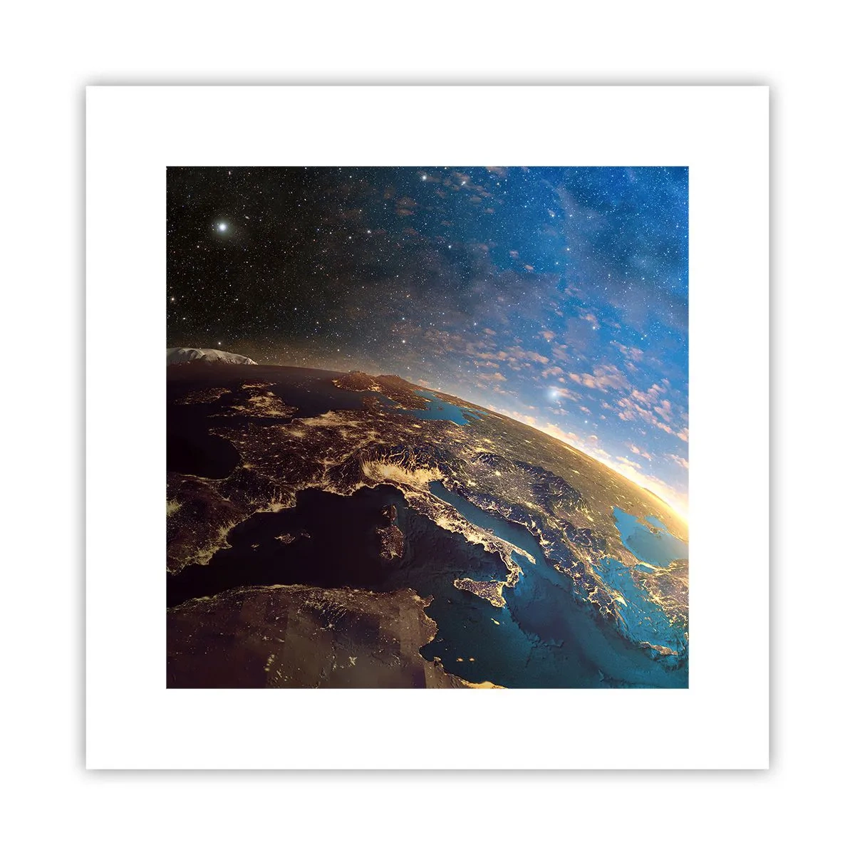 Póster - Mirémonos a nosotros mismos desde la distancia - 30x30 cm