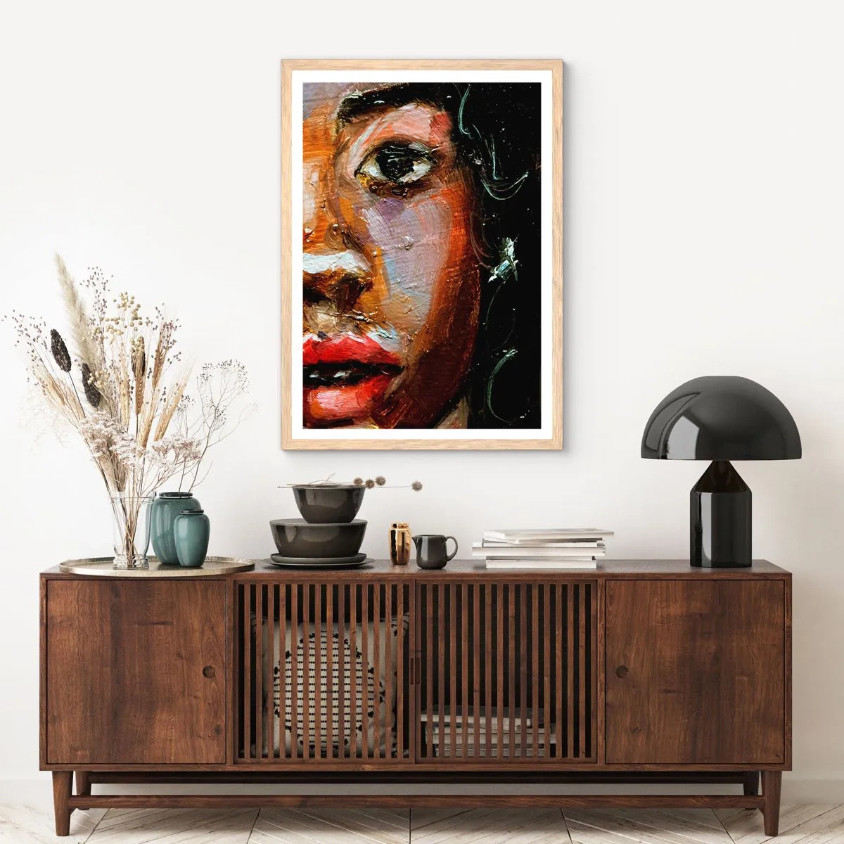Póster en marco roble claro - La mitad de mi ser - 30x40 cm