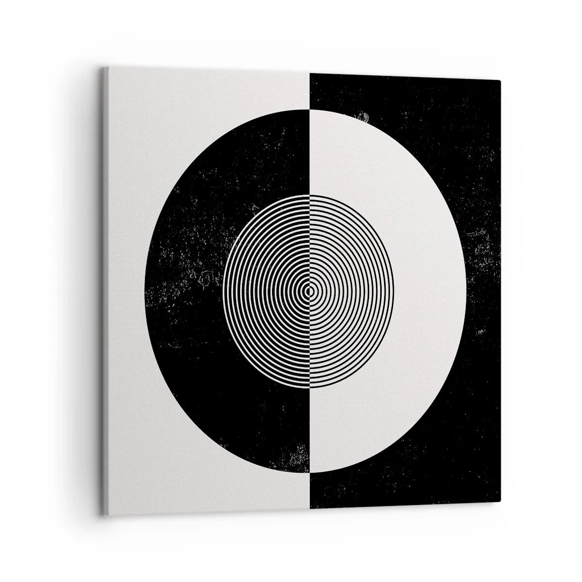 Cuadro sobre lienzo - Impresión de Imagen - Armonía en blanco y negro - 50x50 cm