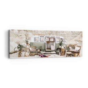 Cuadro sobre lienzo - Impresión de Imagen - Hora de empezar el viaje - 90x30 cm