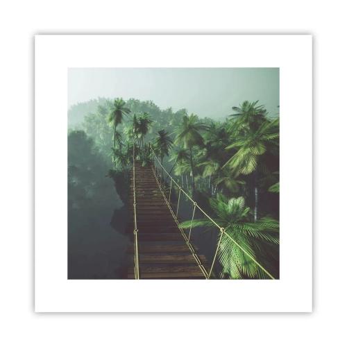 Póster - Sobre un mar de verde - 30x30 cm