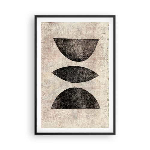 Póster en marco negro - Abstracción étnica - 61x91 cm