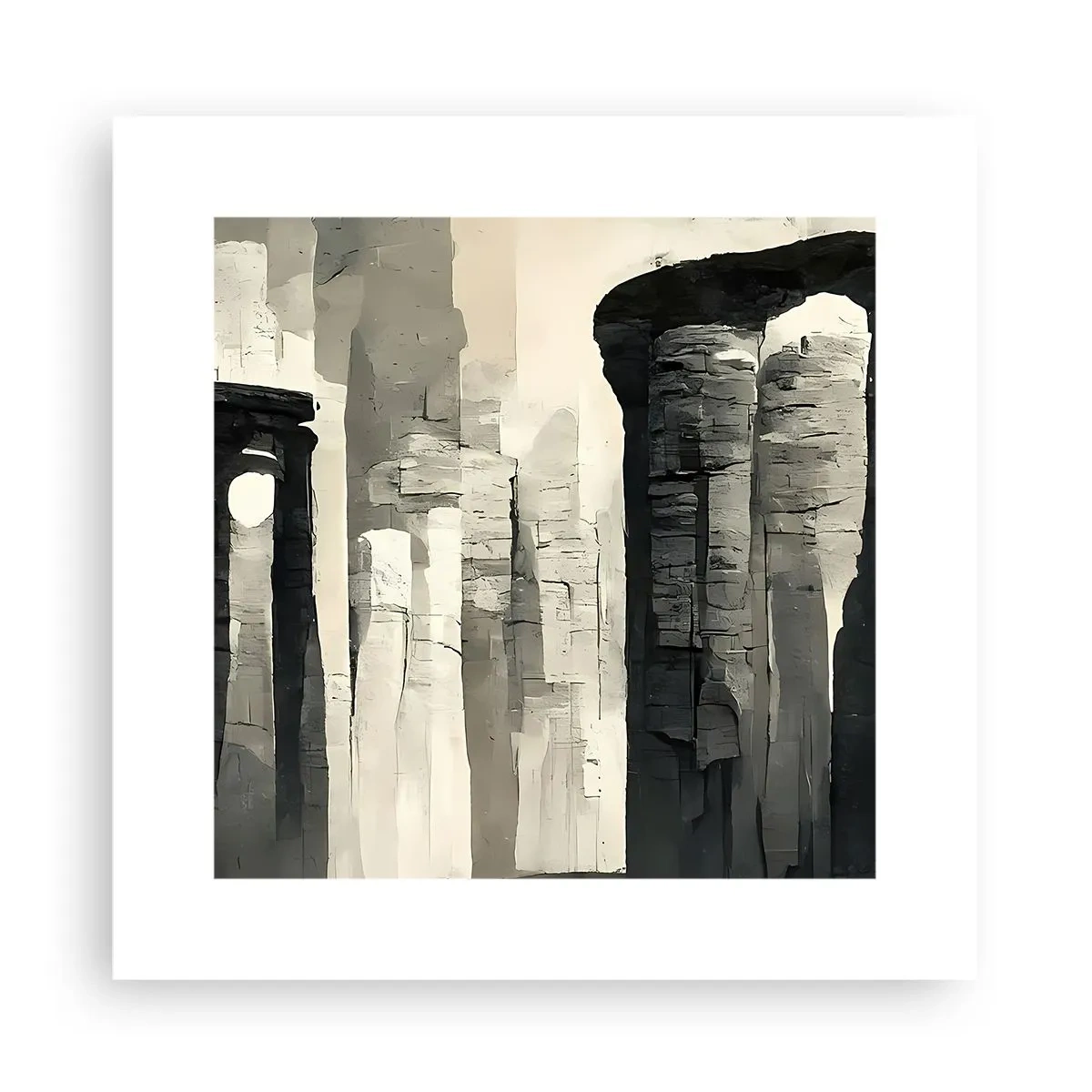 Póster - La majestuosidad de la antigüedad - 30x30 cm