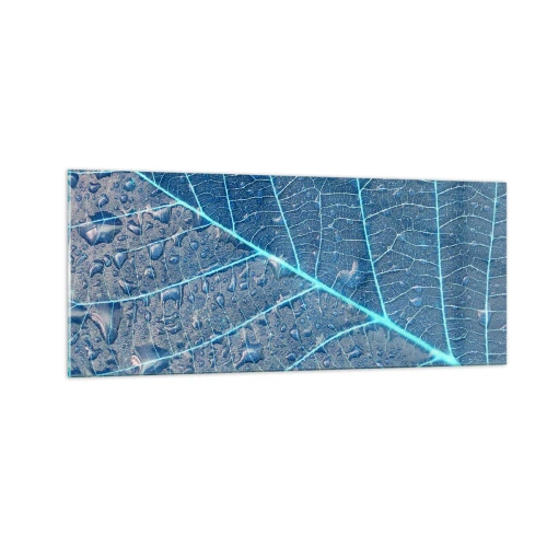 Cuadro sobre vidrio - Impresiones sobre Vidrio - Vida en el azul - 100x40 cm