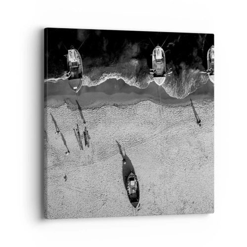 Cuadro sobre lienzo - Impresión de Imagen - Aún en la orilla... - 40x40 cm