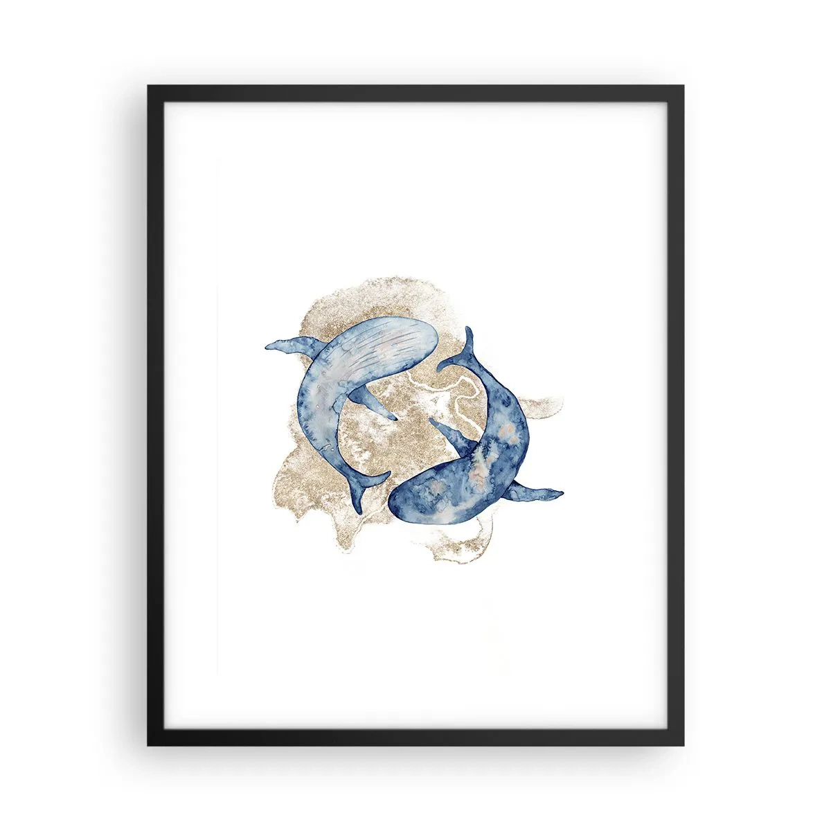 Póster en marco negro - ¿Amistad o amor? - 40x50 cm