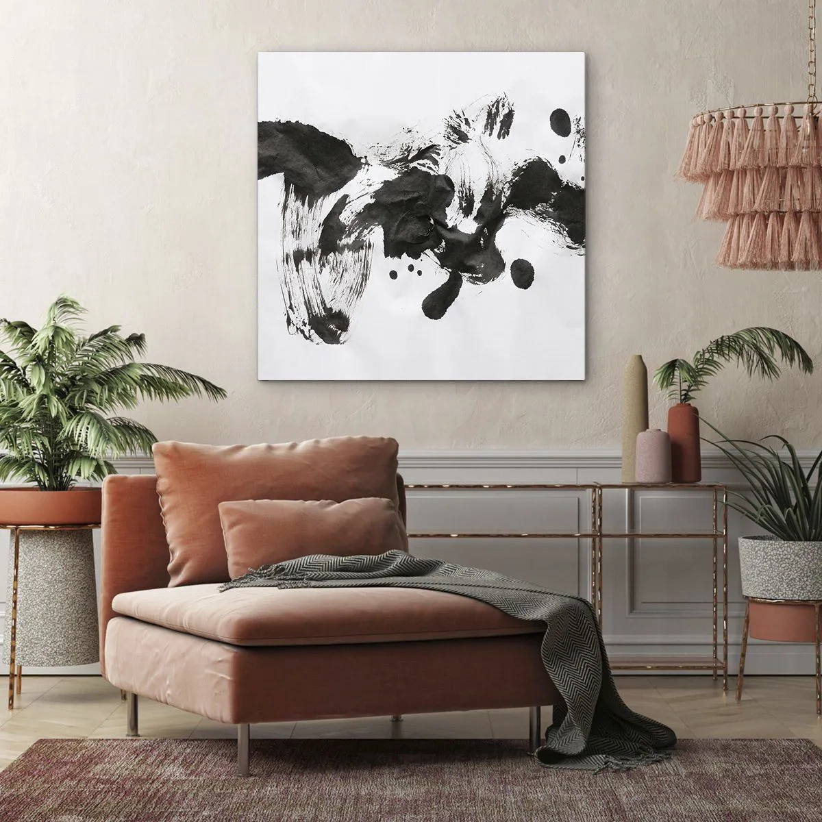 Cuadro sobre lienzo - Impresión de Imagen - ¿Un método en la locura? - 60x60 cm