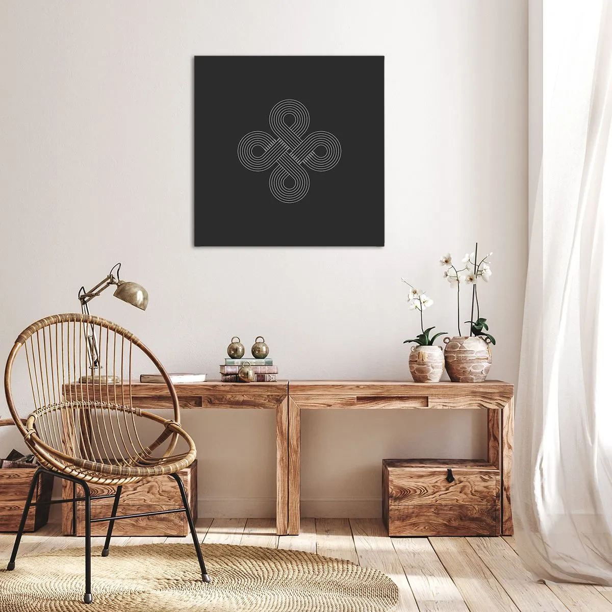 Cuadro sobre lienzo - Impresión de Imagen - El espíritu celta - 30x30 cm