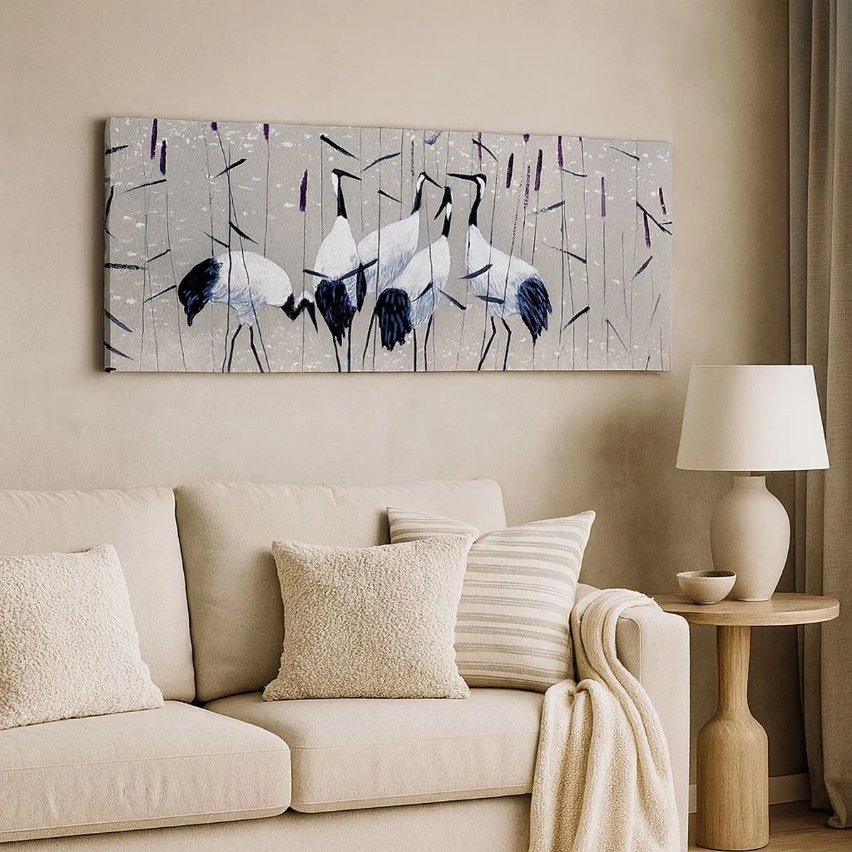 Cuadro sobre lienzo - Impresión de Imagen - Entre los suyos - 100x40 cm