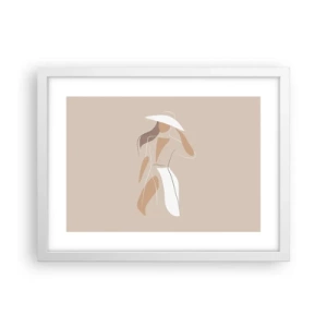 Póster en marco blanco - La moda es alegría - 40x30 cm