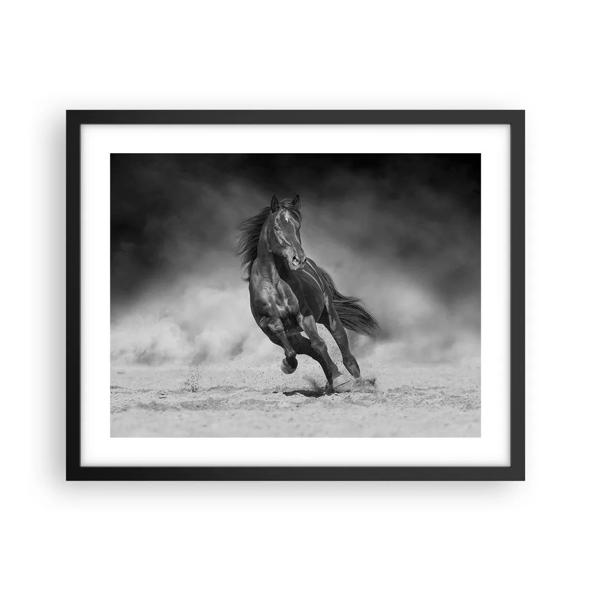 Póster en marco negro - Digno del propio emir - 50x40 cm