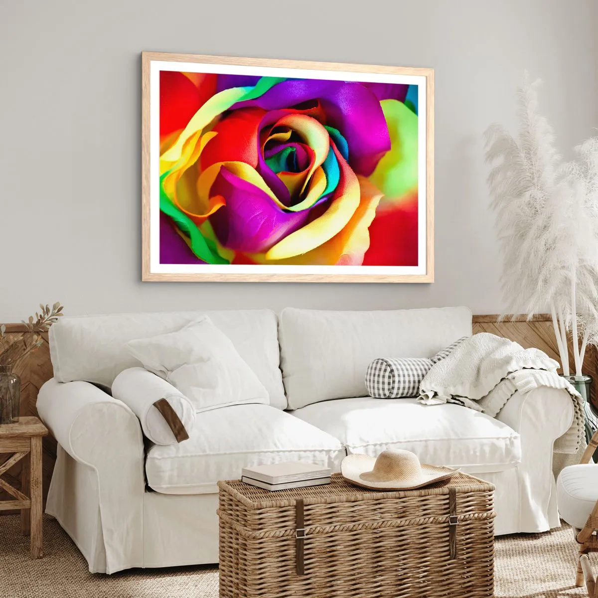 Póster en marco roble claro - Es imposible - 40x30 cm