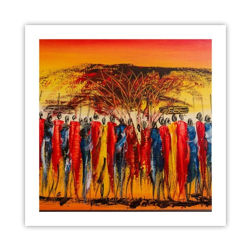 Póster - Allí, allí, allí van - 50x50 cm