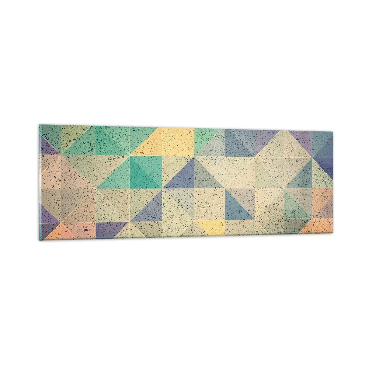 Cuadro sobre vidrio - Impresiones sobre Vidrio - República de los triángulos - 90x30 cm