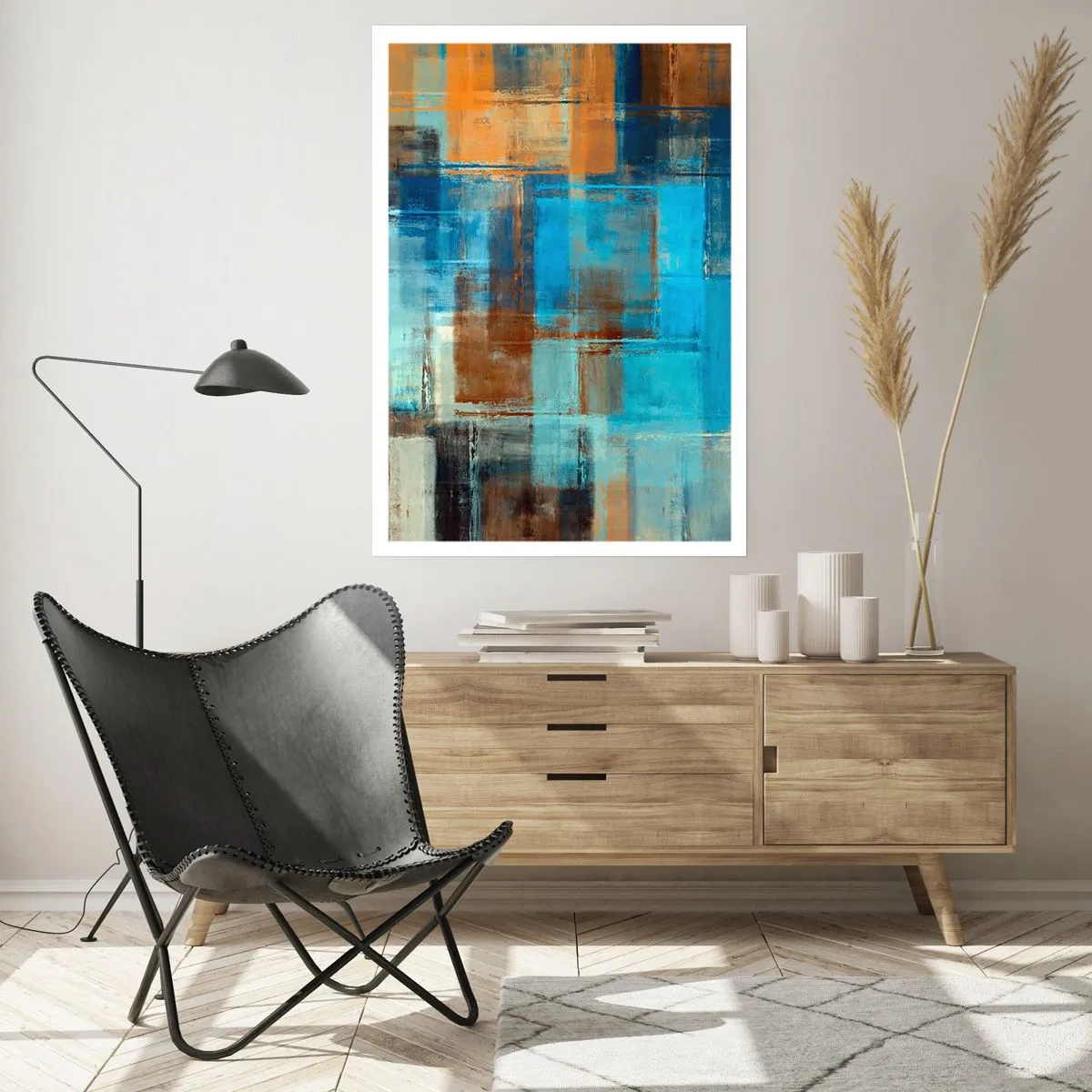 Póster - A través del velo azul - 30x40 cm