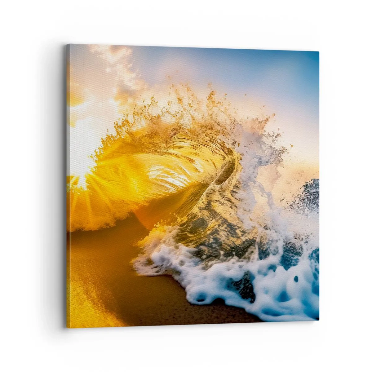 Cuadro sobre lienzo - Impresión de Imagen - Jugando en la arena - 70x70 cm