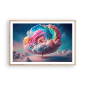 Póster en marco roble claro - El sueño de un parque de atracciones - 91x61 cm