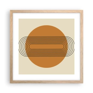 Póster en marco roble claro - El plan perfecto - 40x40 cm
