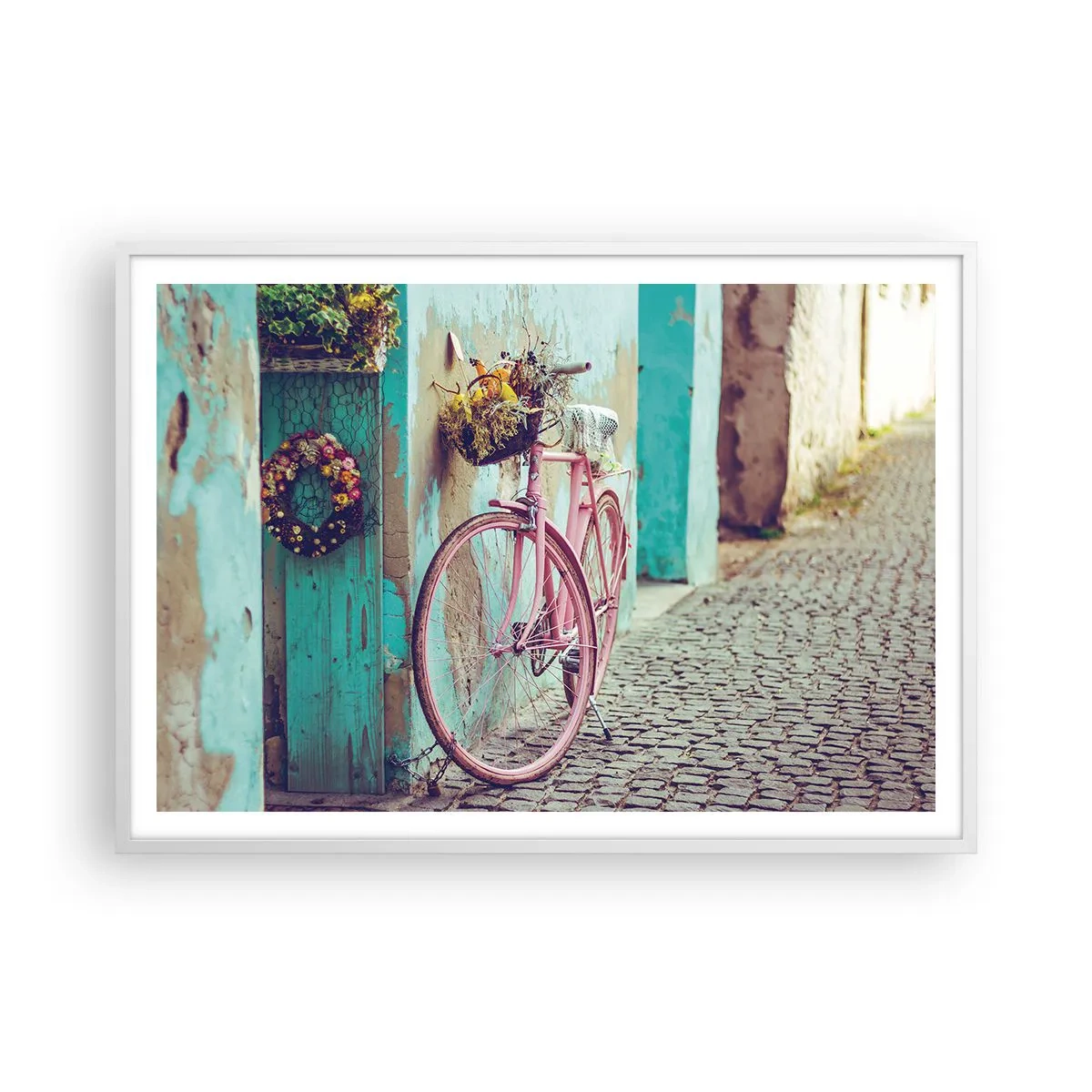 Póster en marco blanco - Ahora mismo vuelvo - 100x70 cm