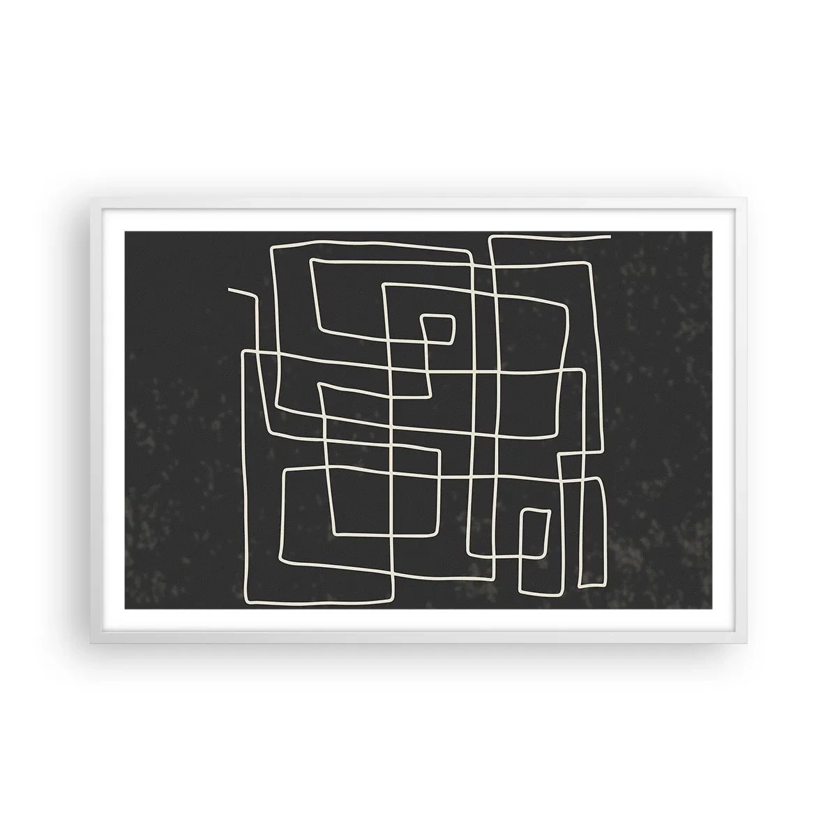 Póster en marco blanco - No es tan sencillo - 91x61 cm