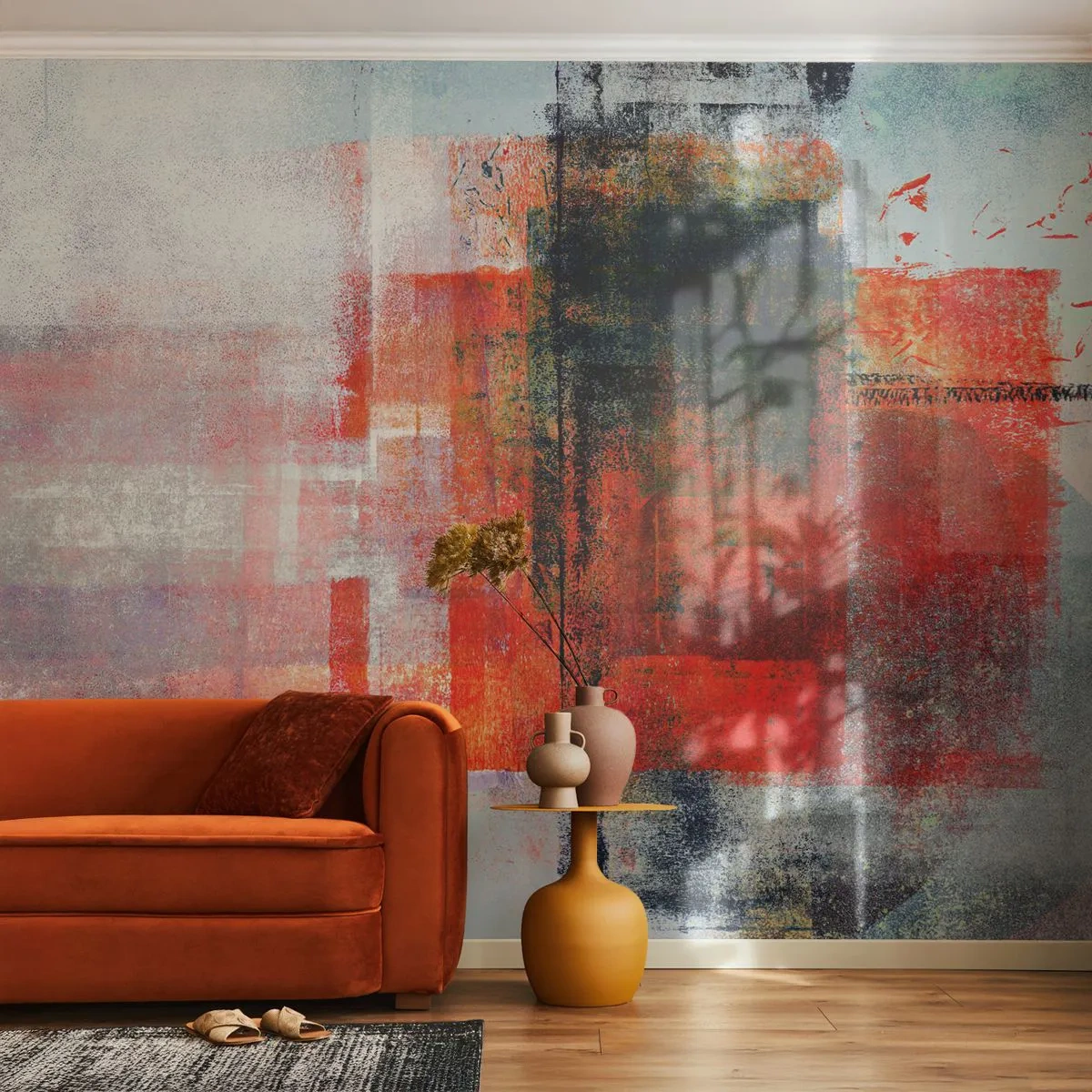 Fotomural Standard Eco - Composición brillante - Pedazo, Abstracción, Industrial - 250x175 cm