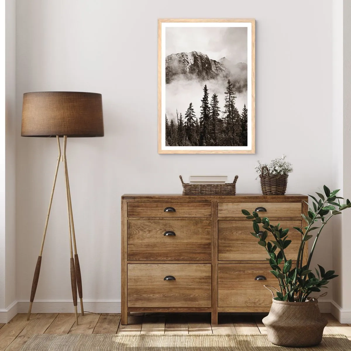 Póster en marco roble claro - Gobernante de granito - 61x91 cm