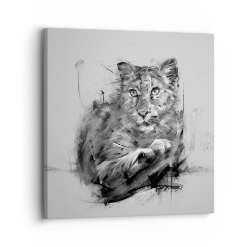 Cuadro sobre lienzo - Impresión de Imagen - Sí, estoy escuchando - 30x30 cm