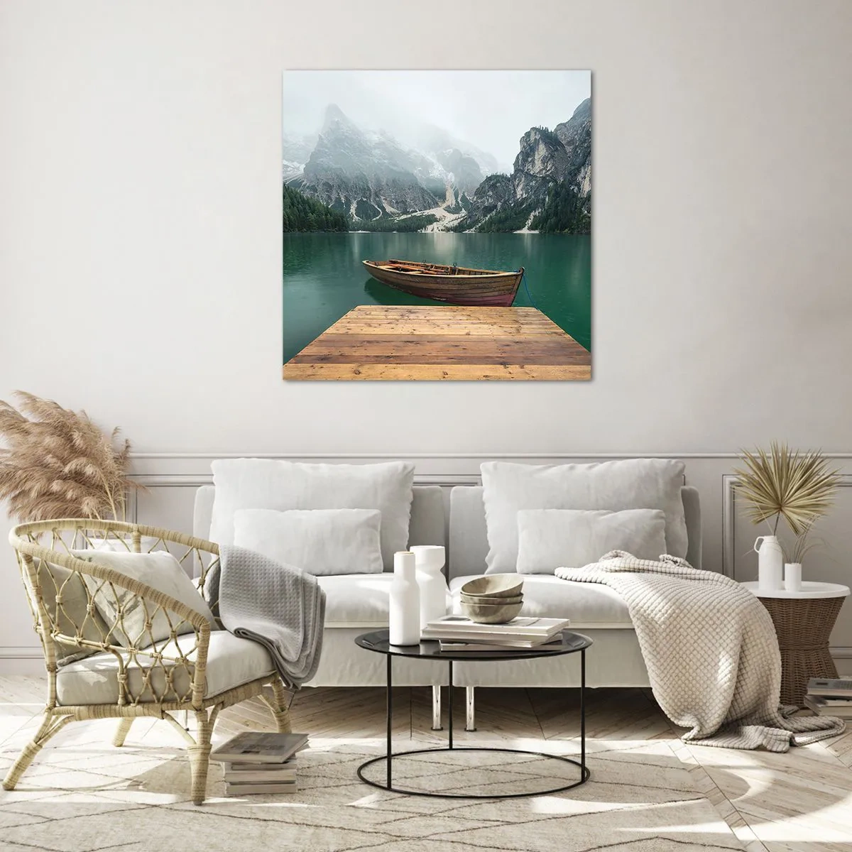 Cuadro sobre vidrio - Impresiones sobre Vidrio - Paisaje inolvidable - 40x40 cm