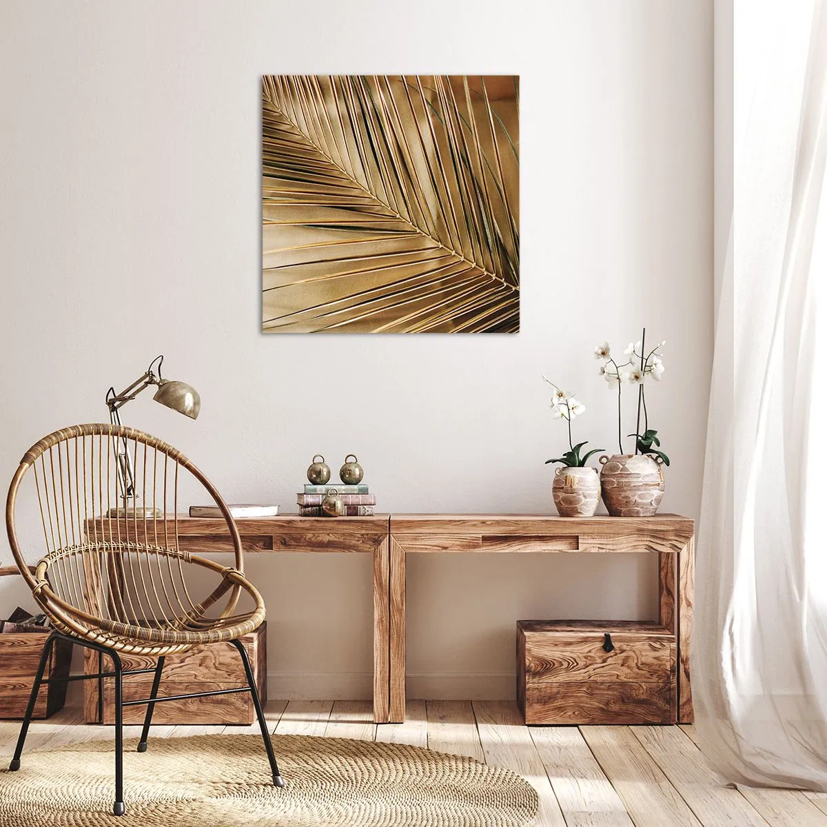 Cuadro sobre lienzo - Impresión de Imagen - Una columnata natural - 70x70 cm