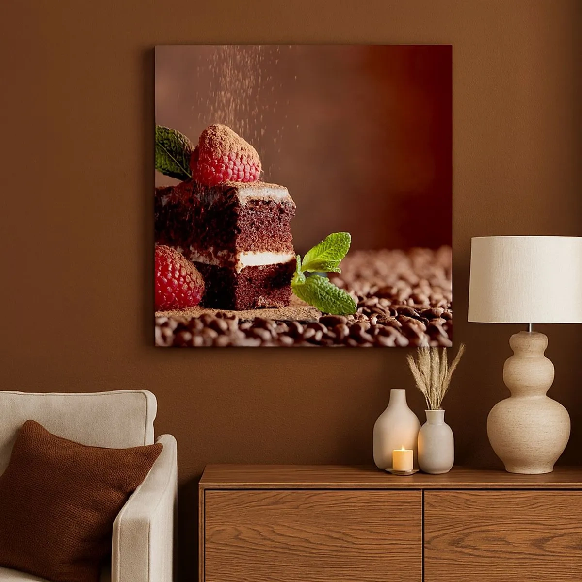 Cuadro sobre lienzo - Impresión de Imagen - La vida es dulce - 30x30 cm