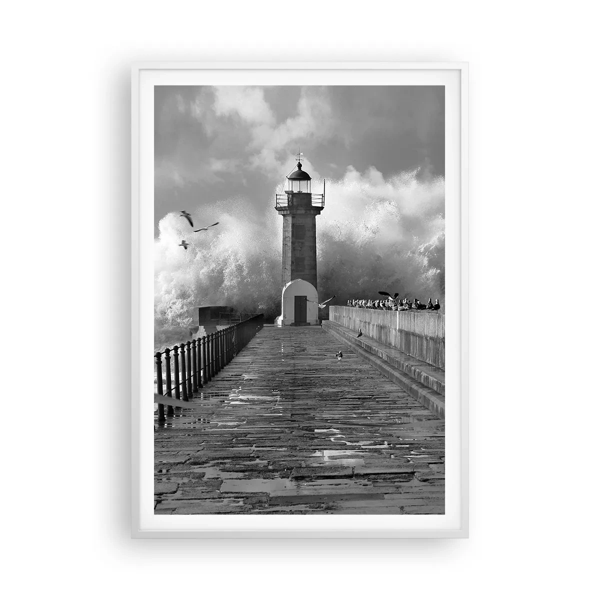 Póster en marco blanco - Audaz - 70x100 cm