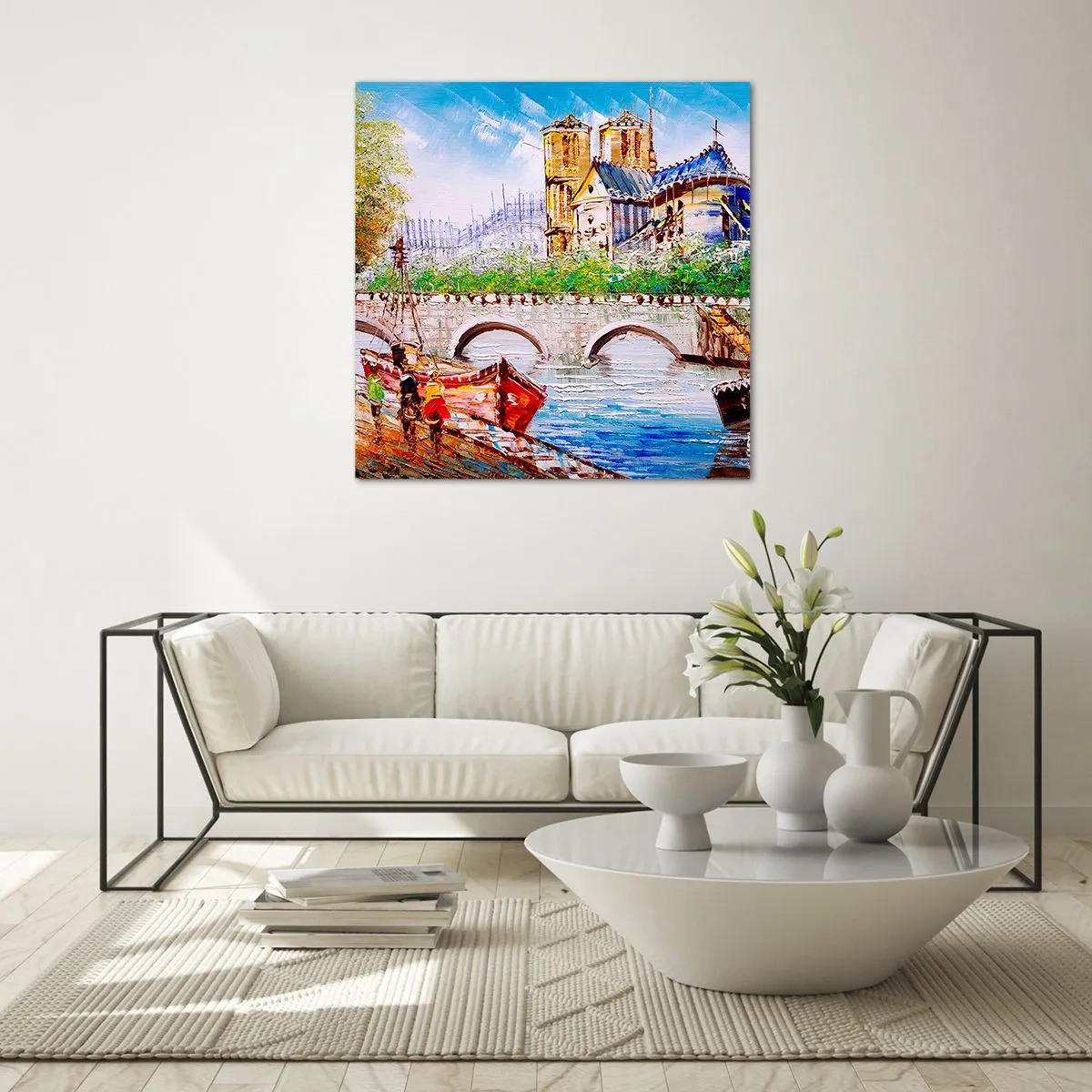 Cuadro sobre vidrio - Impresiones sobre Vidrio - Su tiempo nunca pasa - 70x70 cm