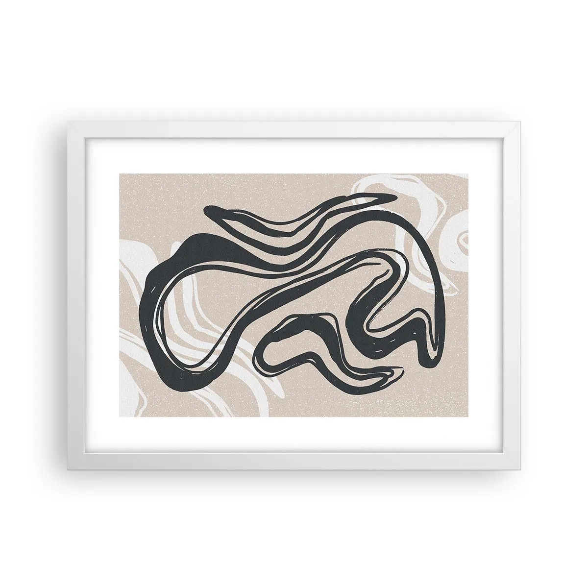 Póster en marco blanco - Expresión multiplicada - 40x30 cm