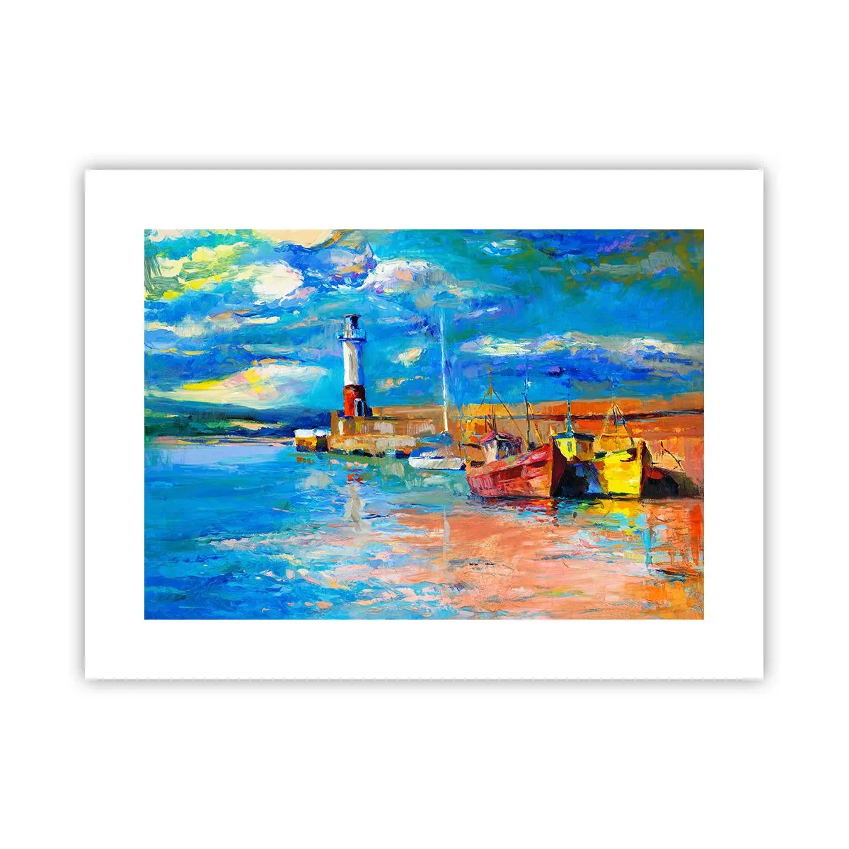 Póster - Tarde en la bahía del arco iris - 40x30 cm