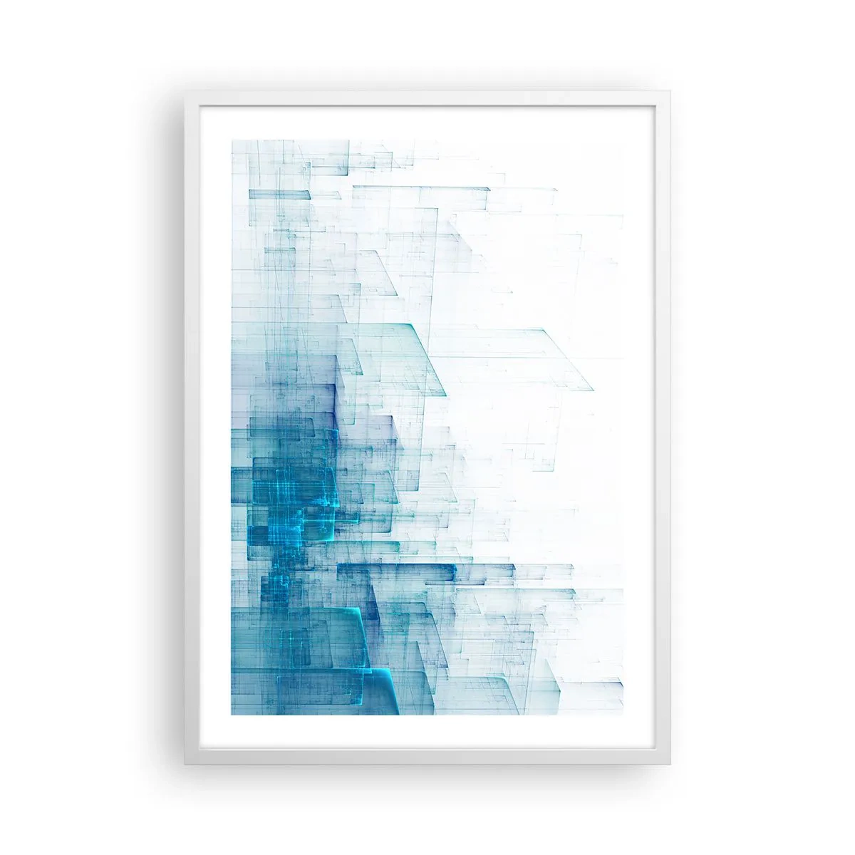 Póster en marco blanco - Cómo se hizo el espacio - 50x70 cm