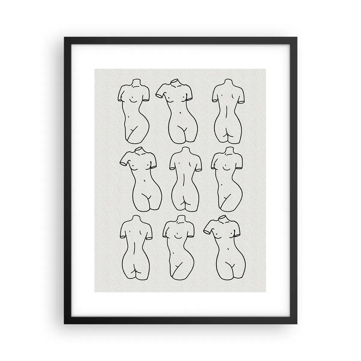 Póster en marco negro - Solo Venus - 40x50 cm