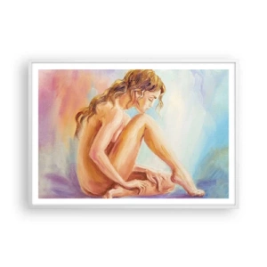 Póster en marco blanco - Acto de juventud - 100x70 cm