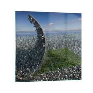 Cuadro sobre vidrio - Impresiones sobre Vidrio - La naturaleza es eterna - 30x30 cm