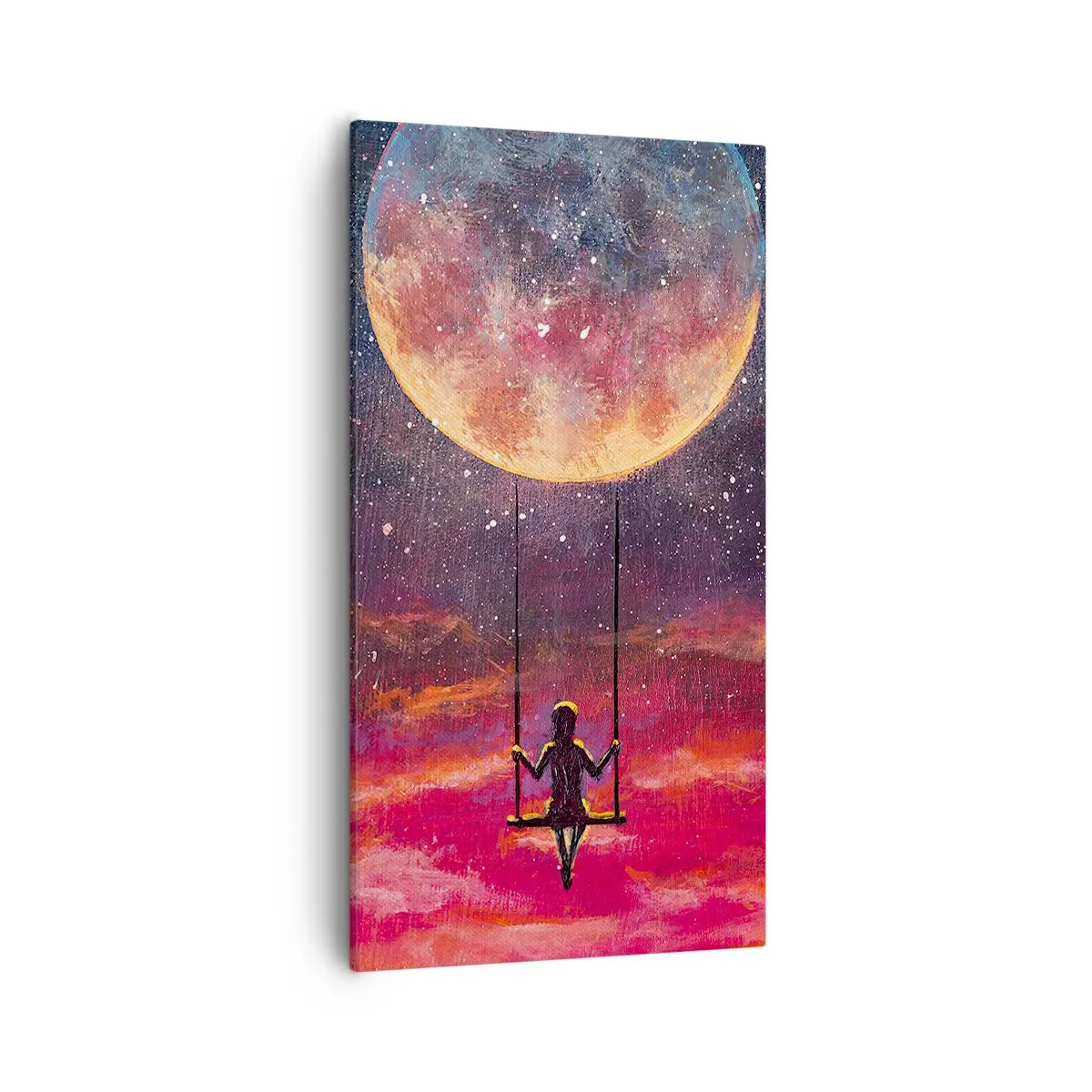 Cuadro sobre lienzo - Impresión de Imagen - Disfrutar de las nubes - 55x100 cm